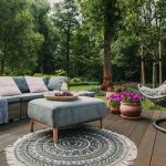Garden,Patio,Decorated,With,Scandinavian,Wicker,Sofa,And,Coffee,Table